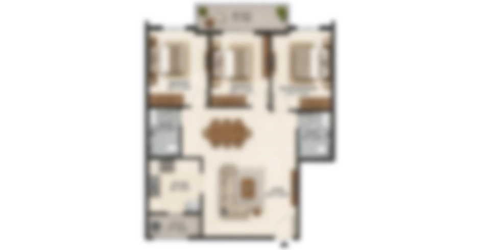 Kohinoor Kalyan 1 BHK Floor Plan